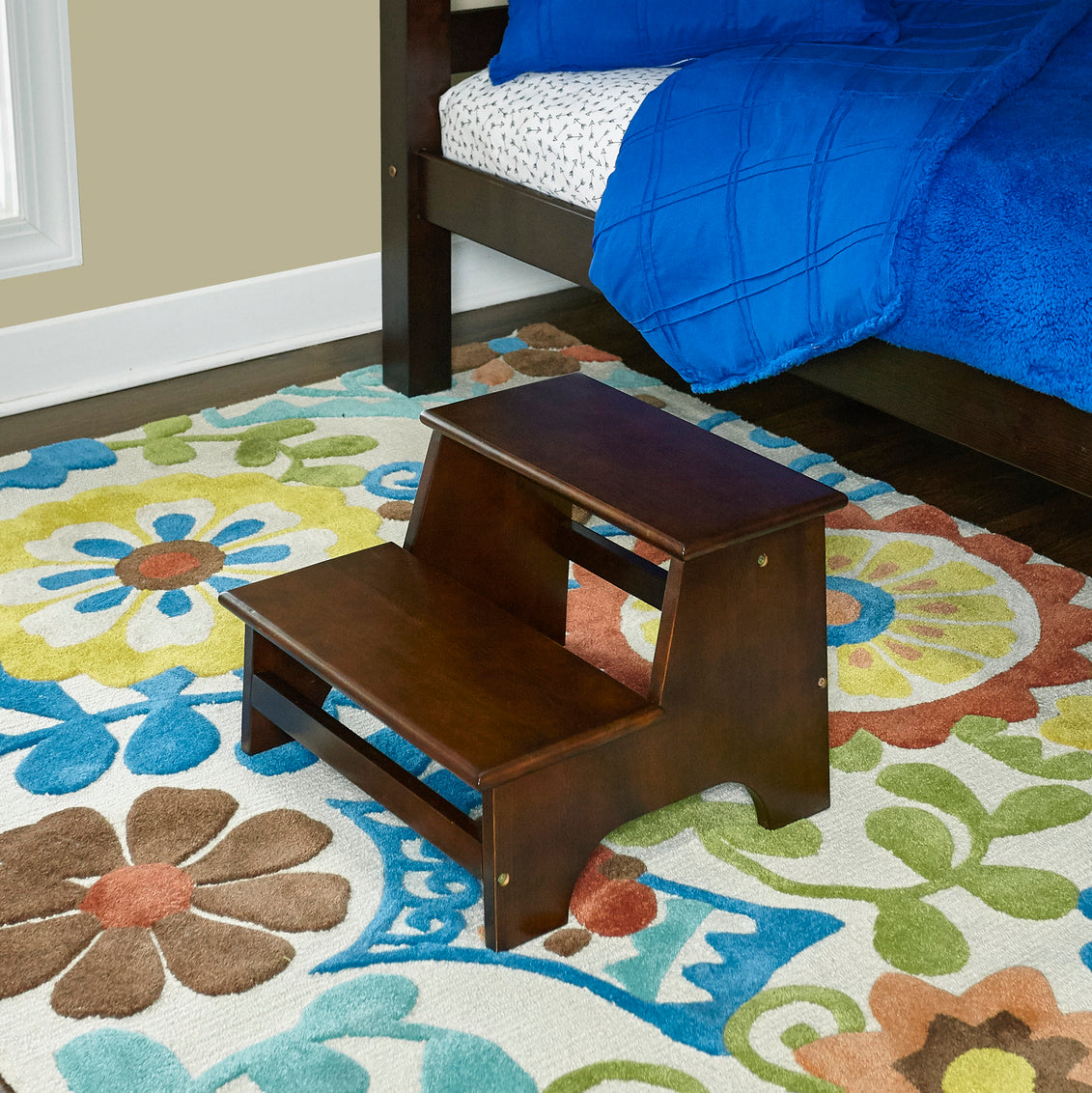 Powell Masonboro Espresso Bed Step Stool