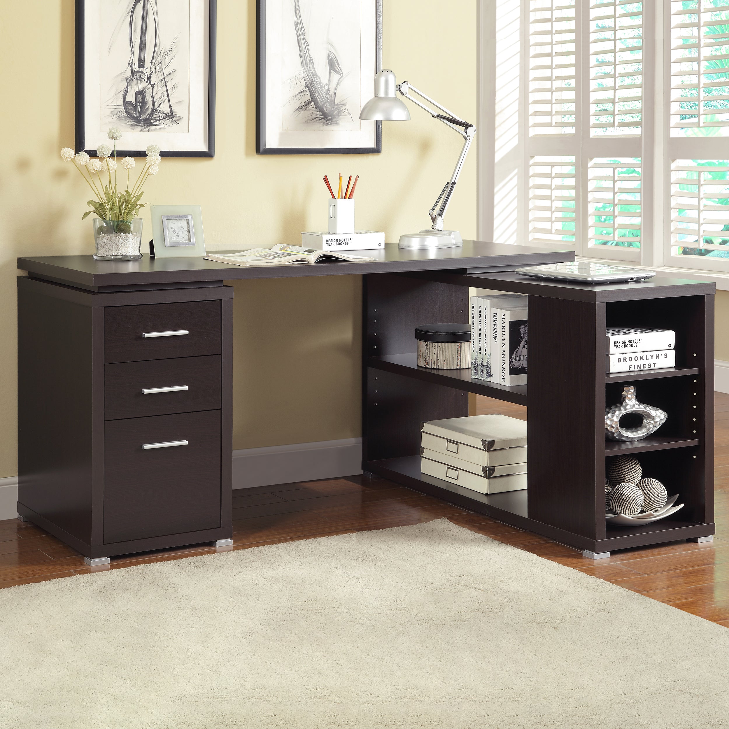 Yvette L-Shape Desk