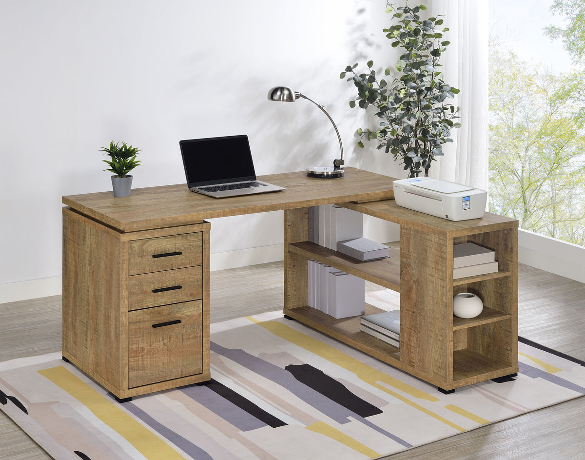 Yvette L-Shape Computer Desk Mango