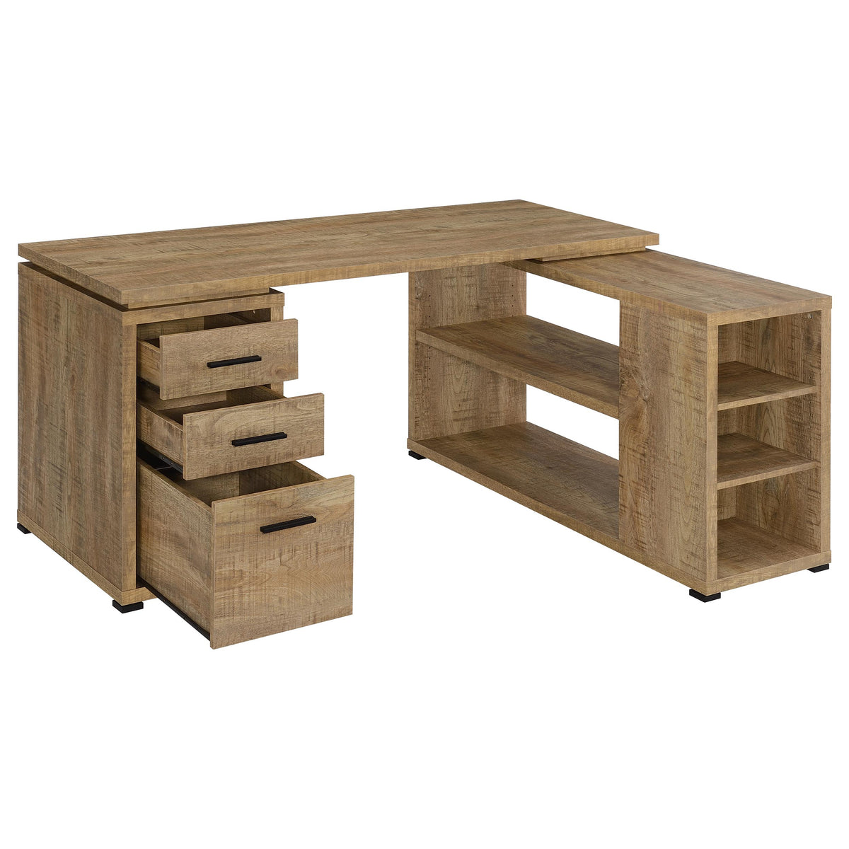 Yvette L-Shape Computer Desk Mango