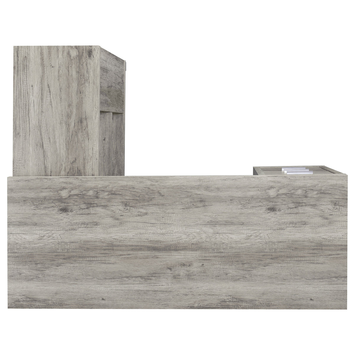 Yvette L-Shape Computer Desk Grey Driftwood