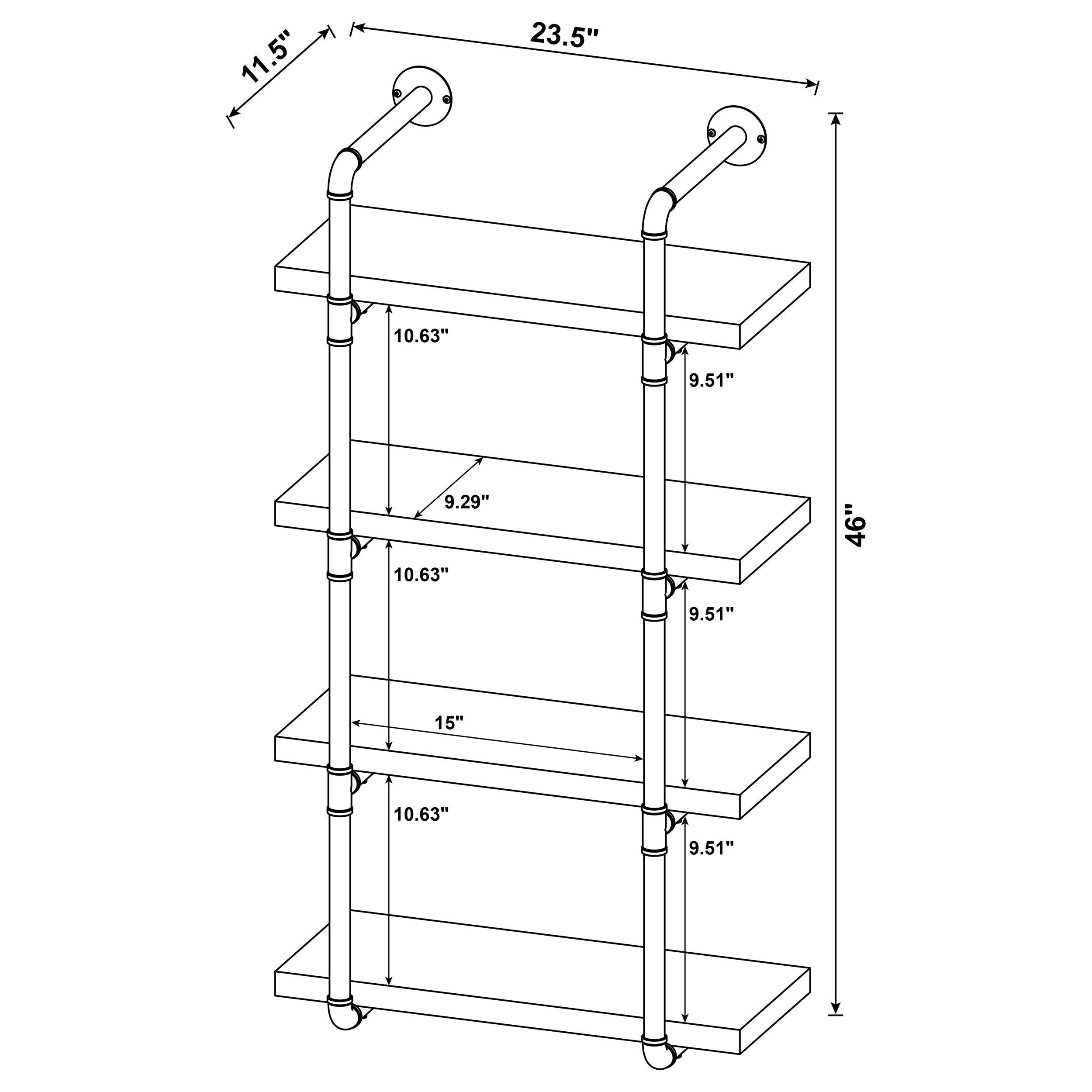 Elmcrest 24-Inch Wall Shelf