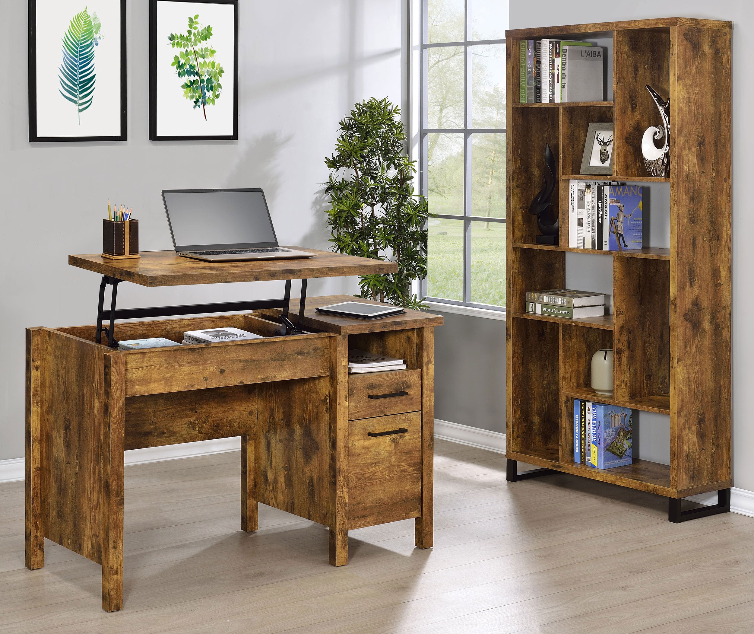 Delwin Lift Top Computer Desk