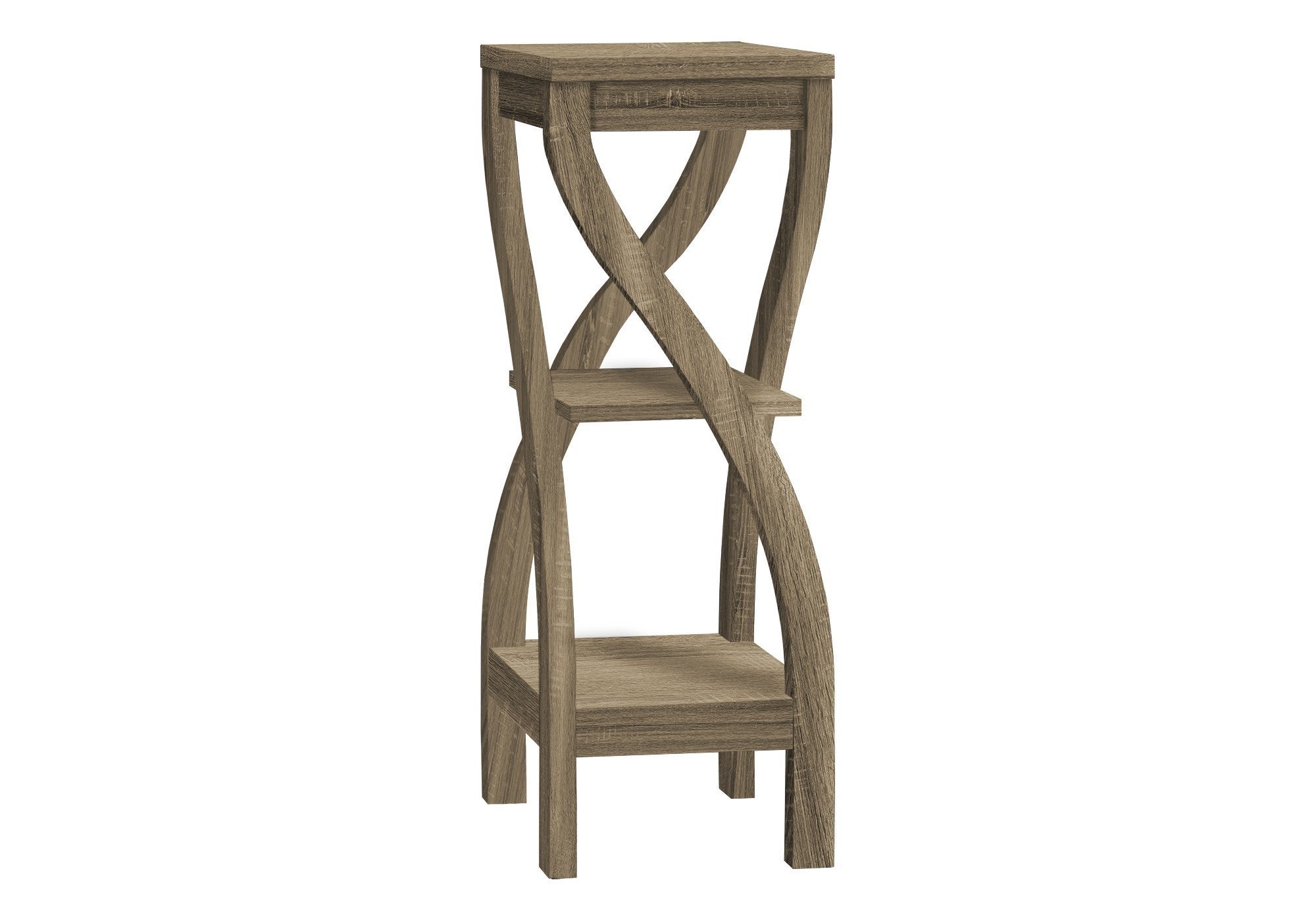 Dark Taupe Indoor Plant Stand Accent Table