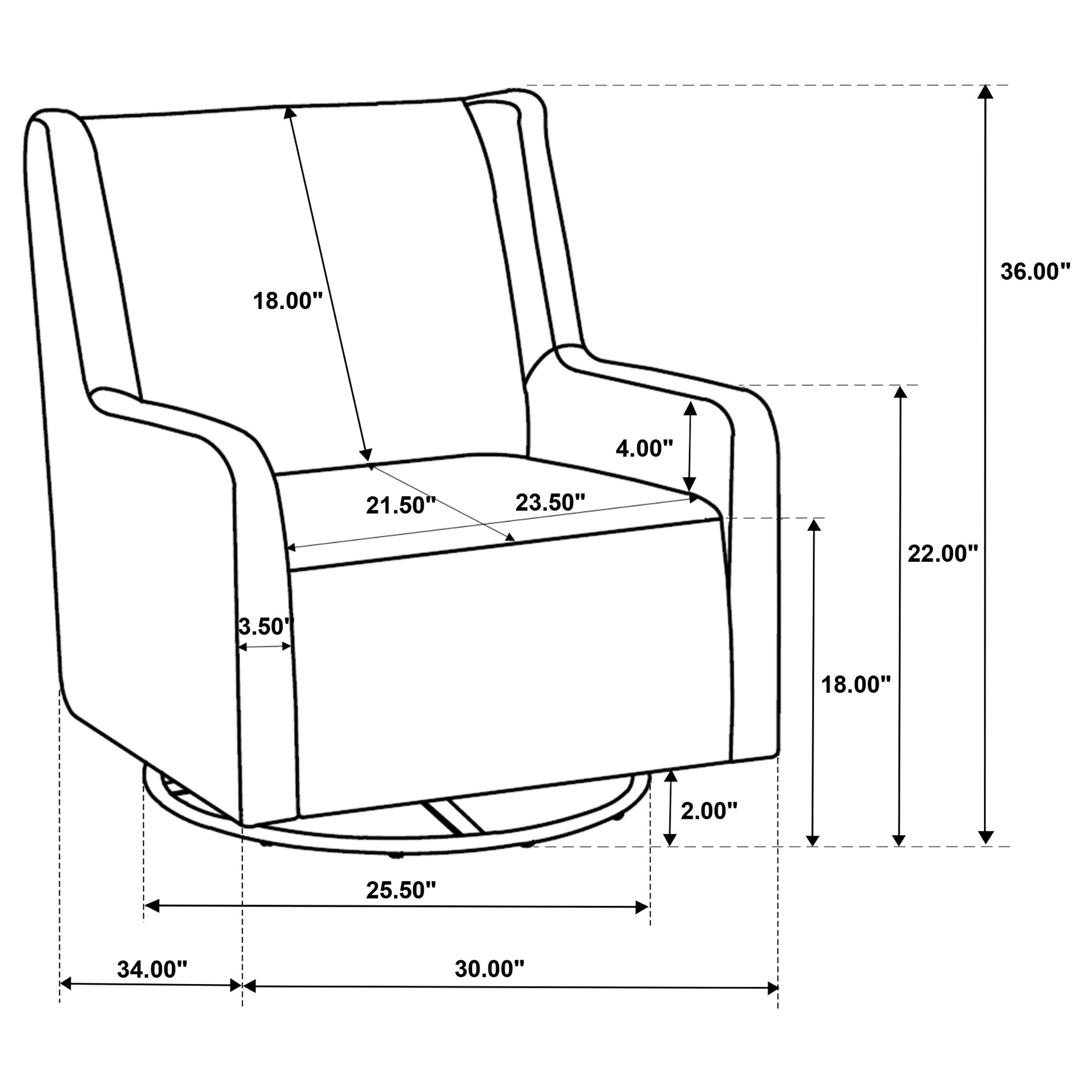 Serra Swivel Glider