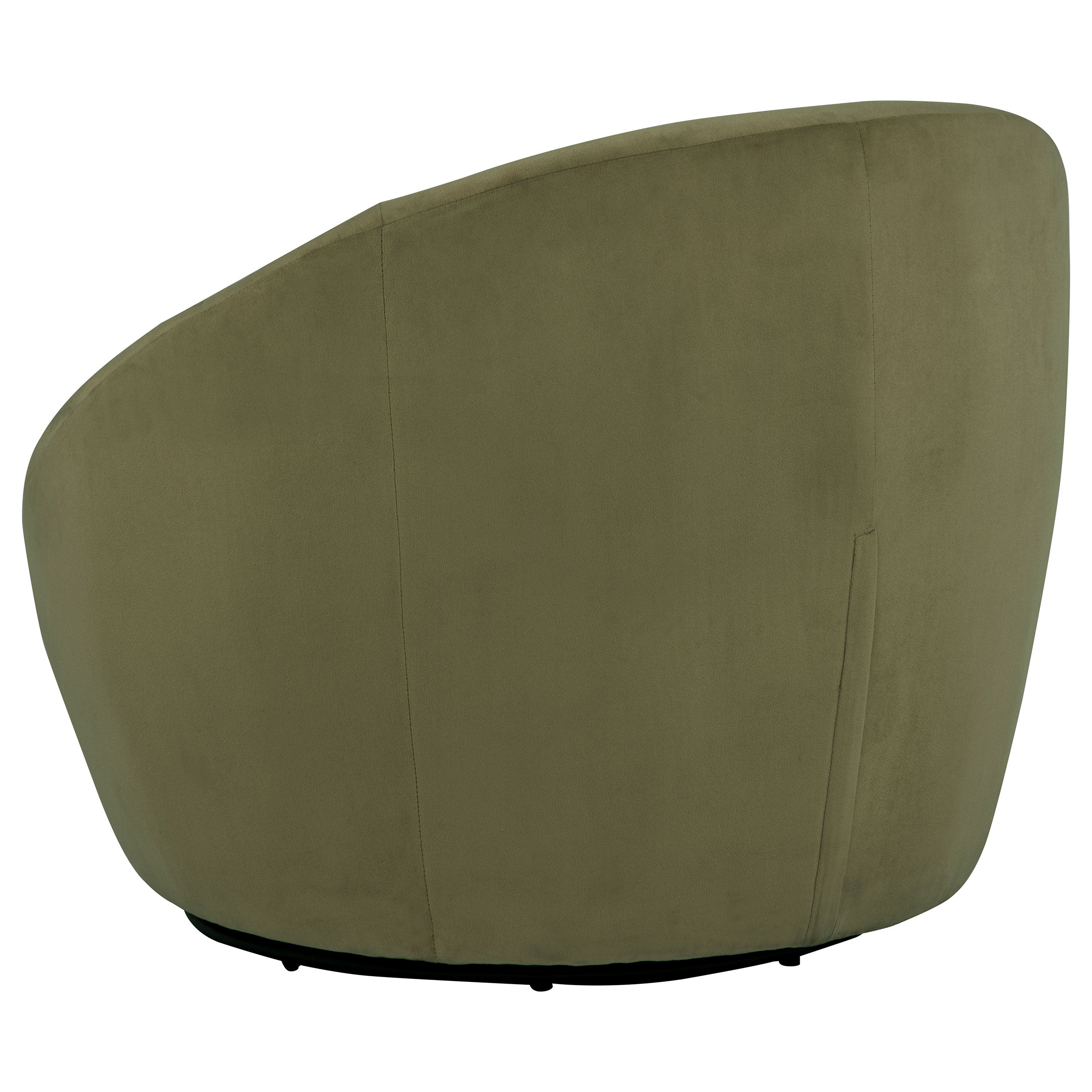 Myernick Velvet Upholstered Swivel Accent Chair Olive
