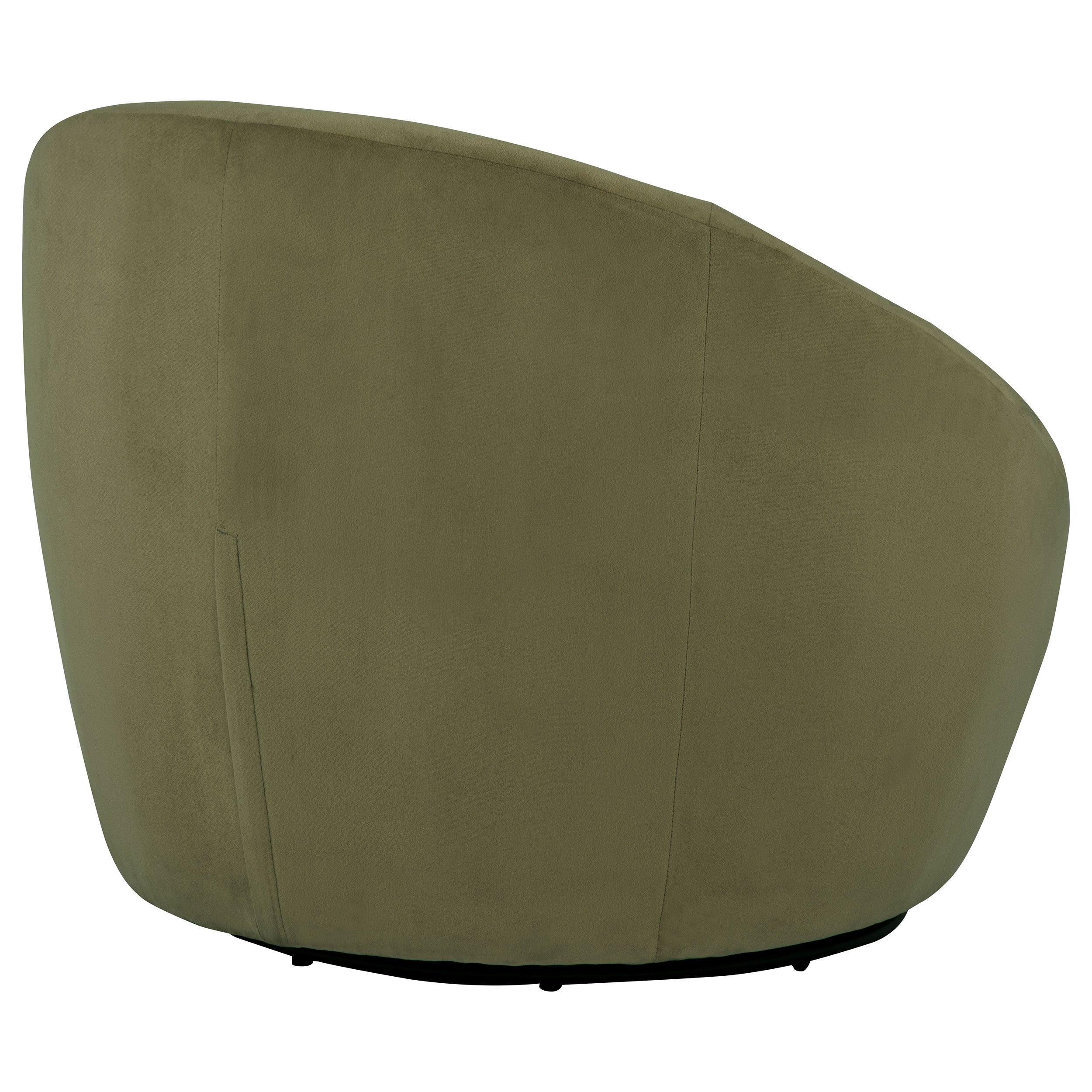 Myernick Velvet Upholstered Swivel Accent Chair Olive