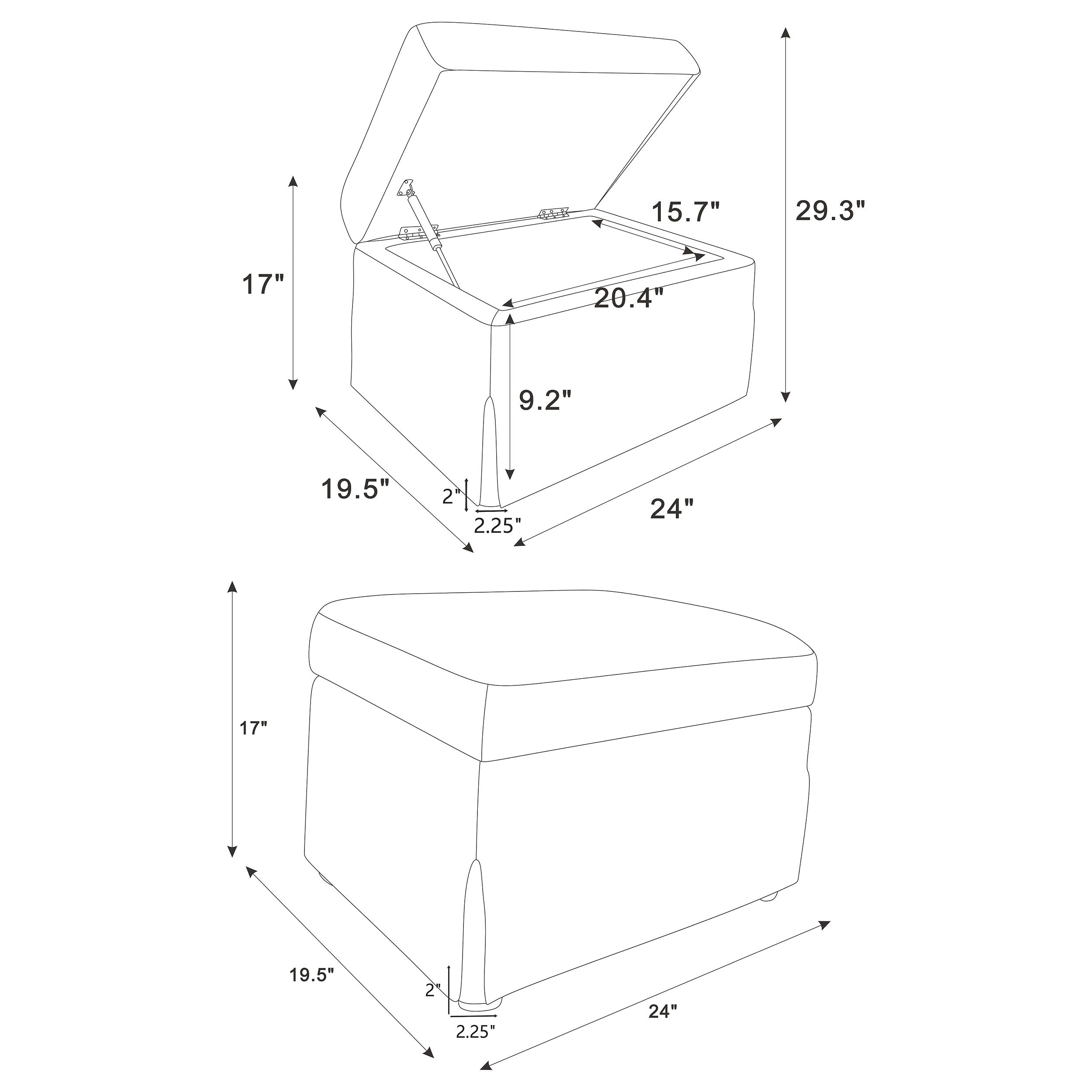 Winter Storage Ottoman