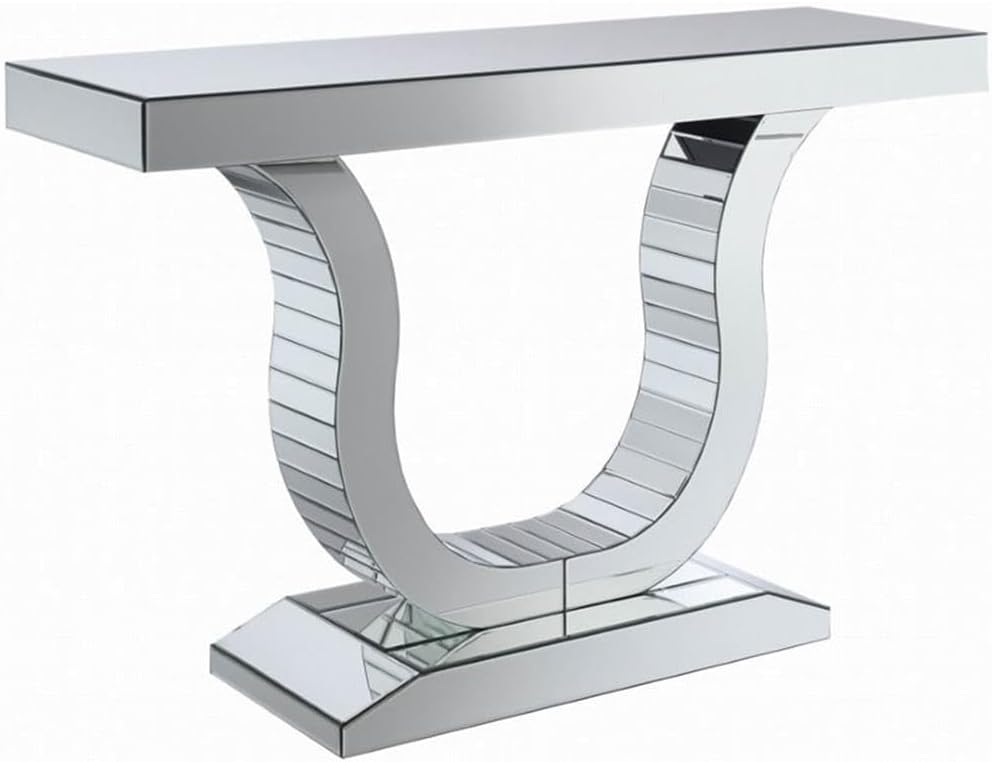 Saanvi Mirrored Console Table in Clear