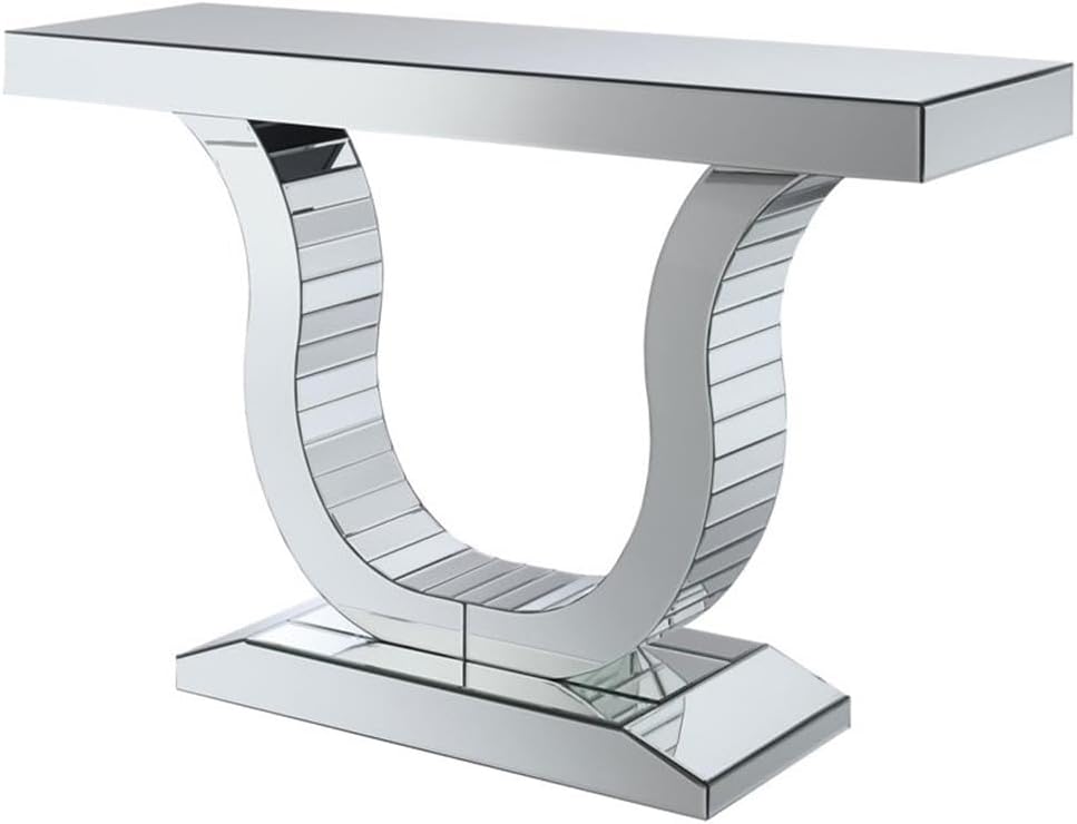 Saanvi Mirrored Console Table in Clear