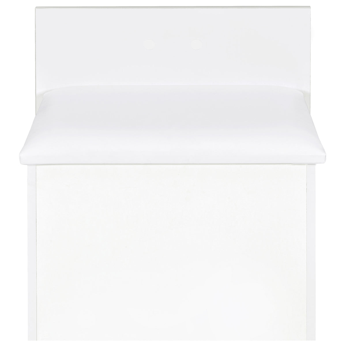 Danbury 3-drawer Makeup Vanity and Stool Set White High Gloss