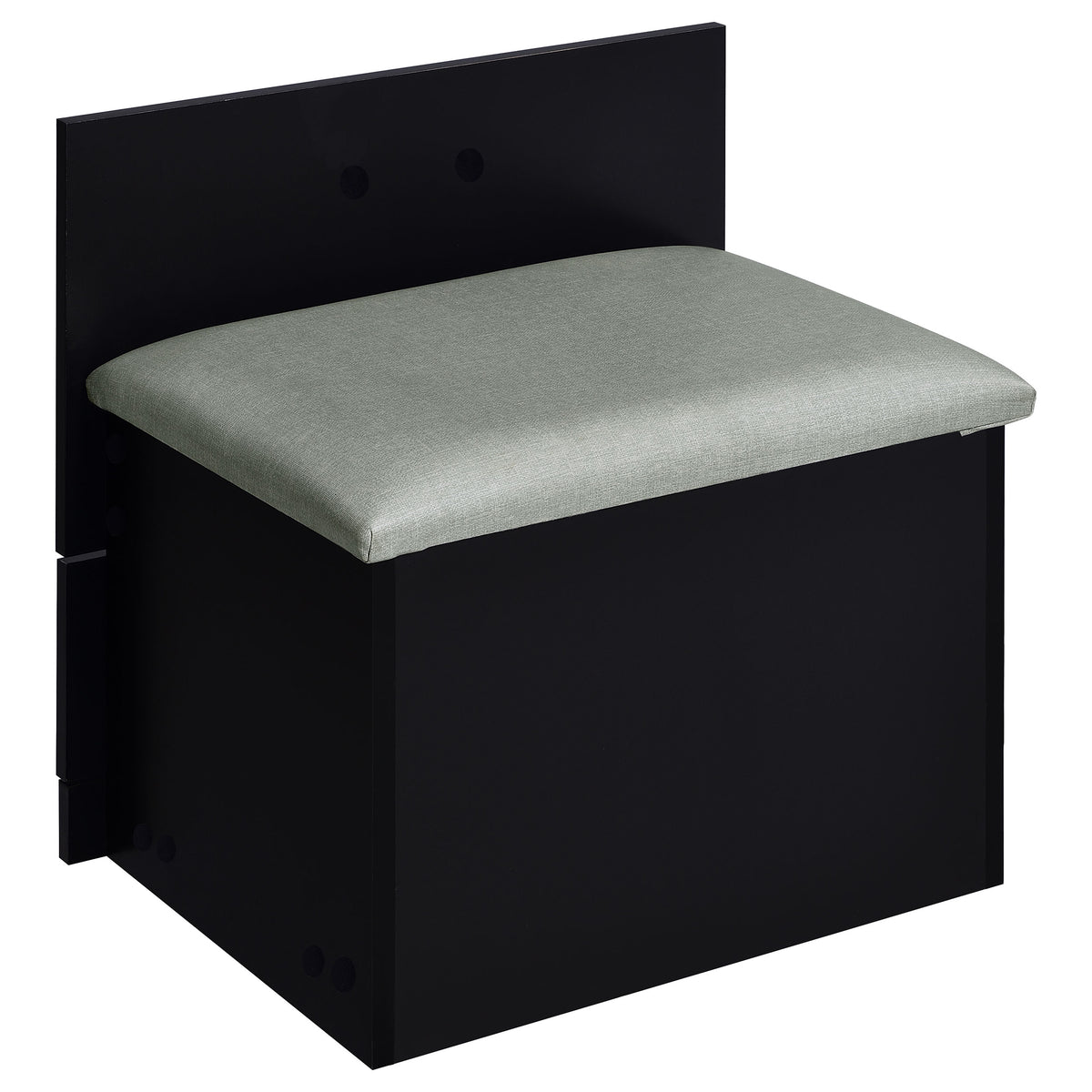 Danbury 3-drawer Makeup Vanity and Stool Set Black High Gloss