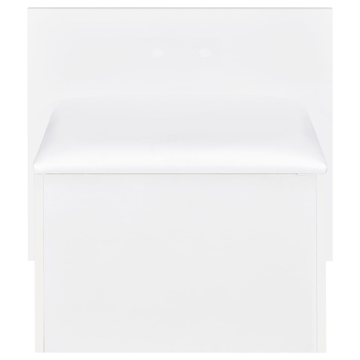 Flora 2-drawer Vanity Set with LED Mirror White High Gloss