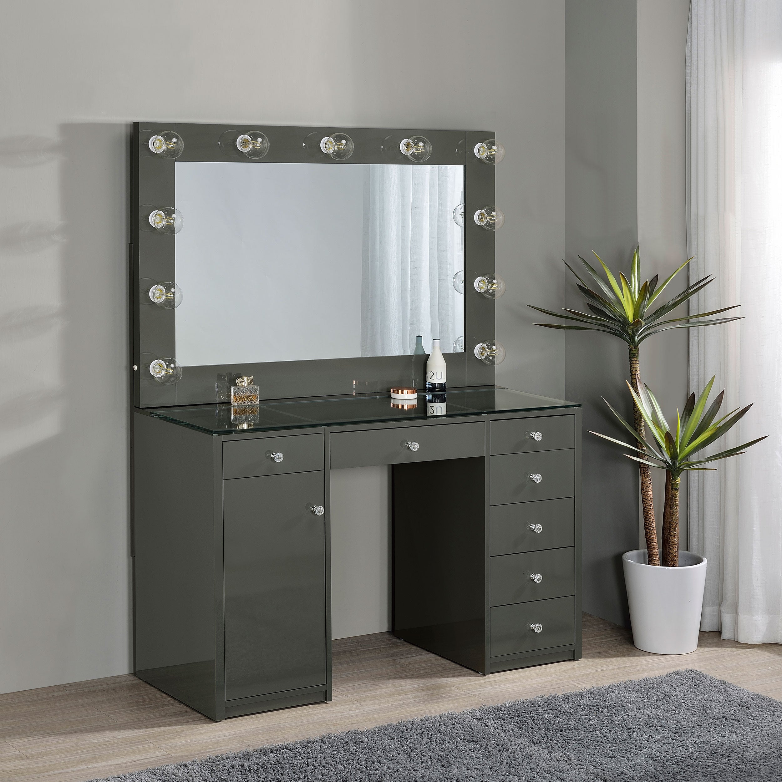 Acena Vanity Table and Mirror