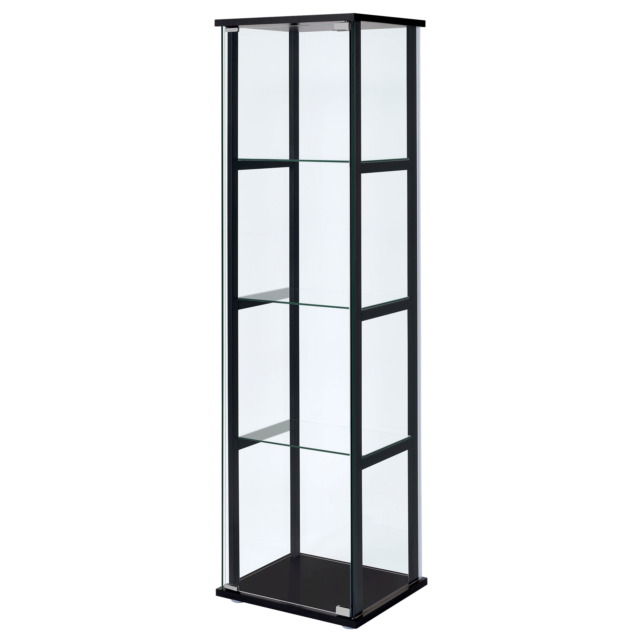 Cyclamen 4-shelf Curio Cabinet