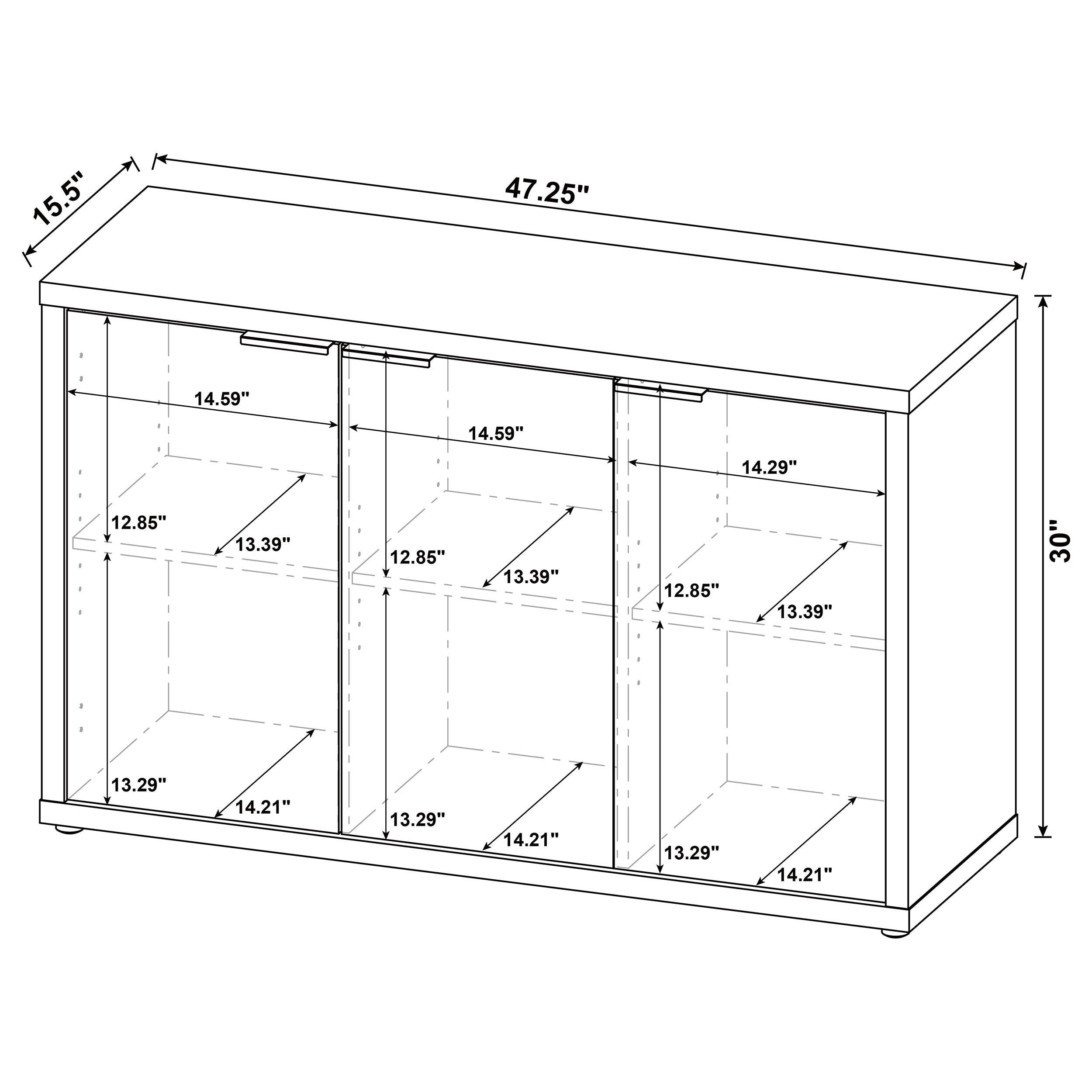 Pepita 3-door Accent Cabinet