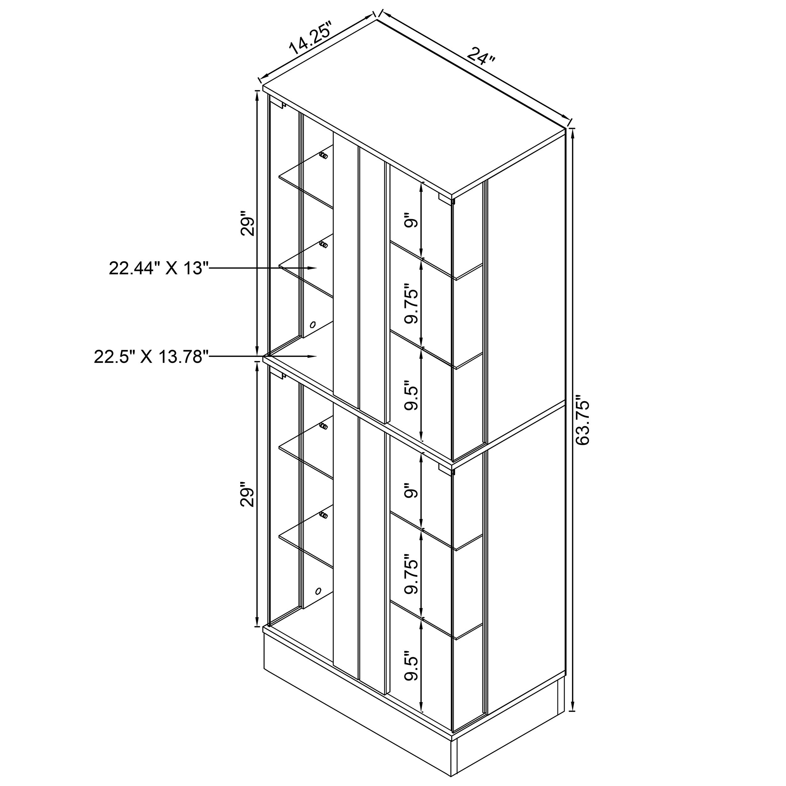 Cabra LED Curio Cabinet