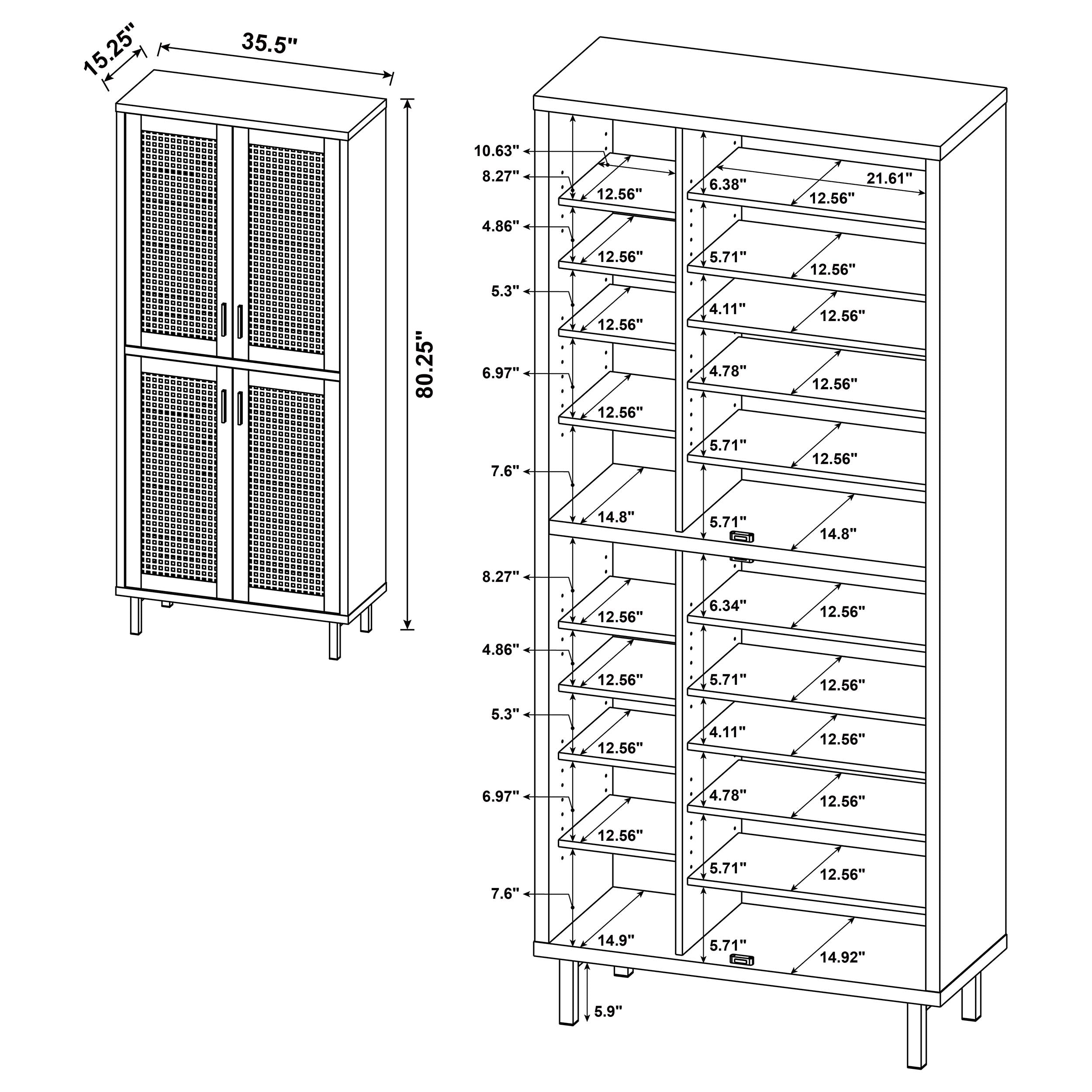 Teller Tall Shoe Cabinet