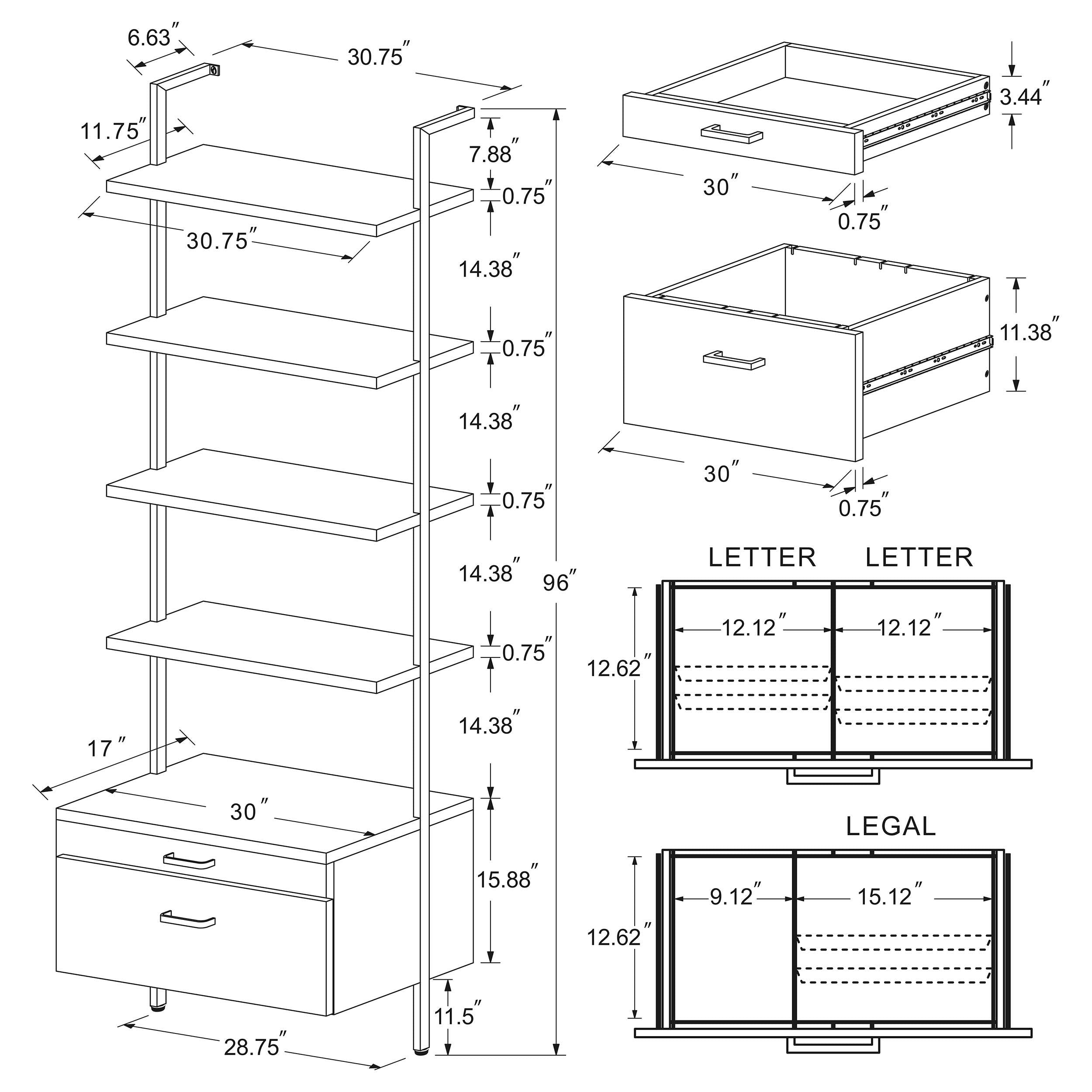 Owens 3-piece Wall Shelf