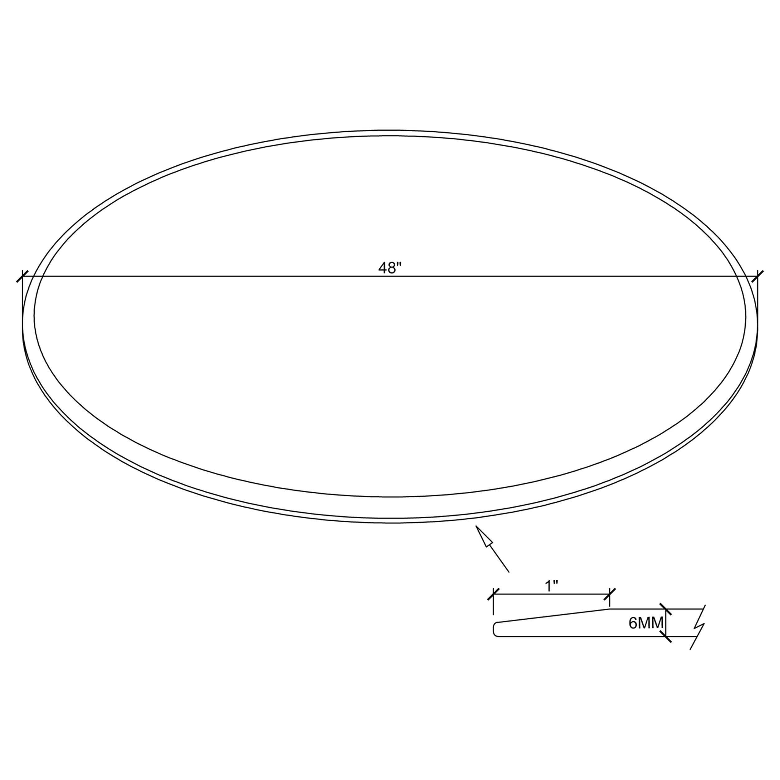Round Glass Top