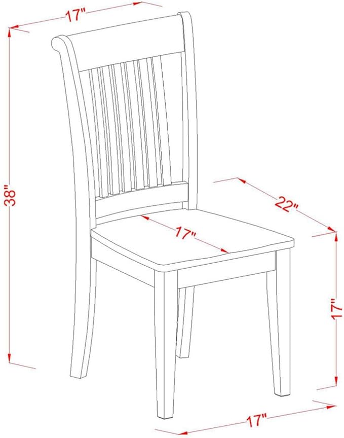 DLPO3-SBR-W 3 Pc-round Kitchen Table-plus 2 Kitchen Chairs