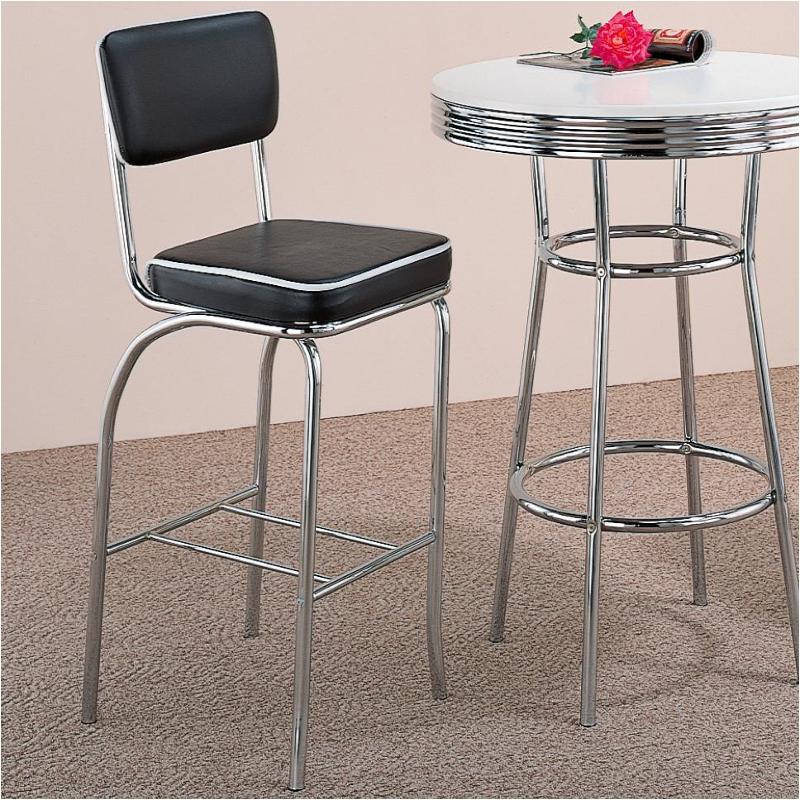 Cleveland Retro Black Bar Stool Set of 2