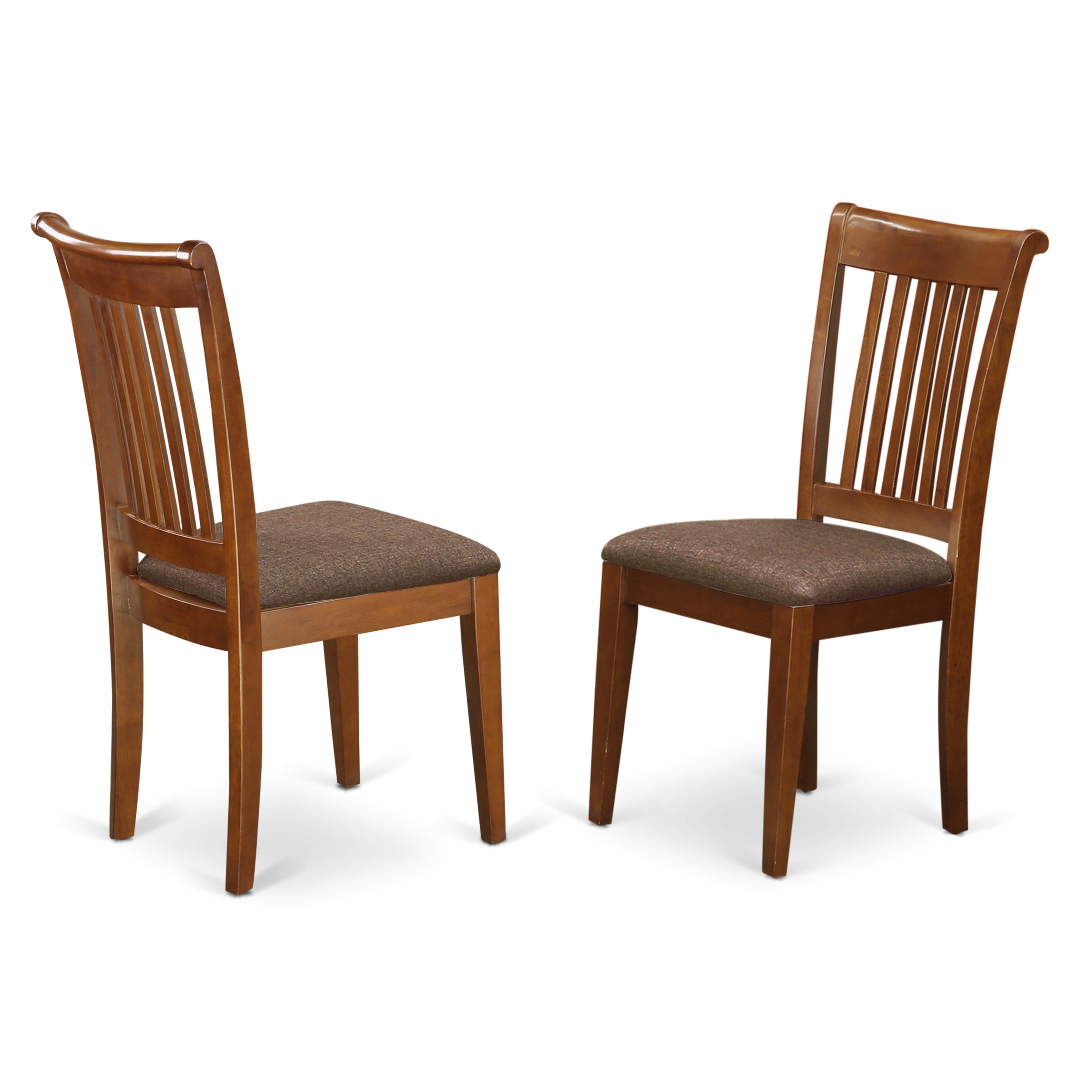 PFPO9-SBR-C 9 Pc Dining room set-Table with Leaf and 8 Kitchen Chairs.