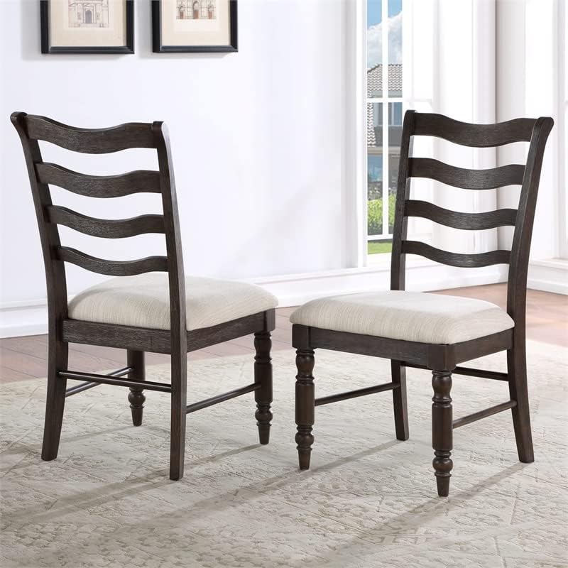 Hutchins Washed Espresso Wood 9-piece Dining Set