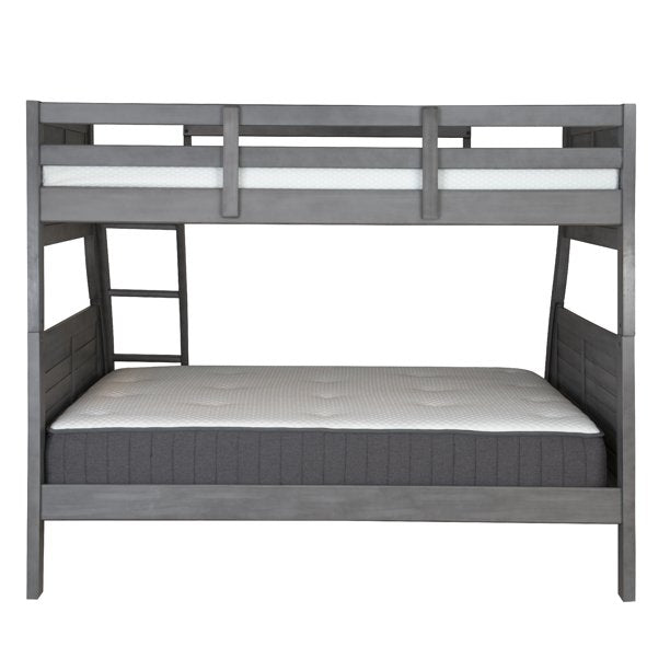 Powell Easton Twin Over Full Bunk Bed In Grey