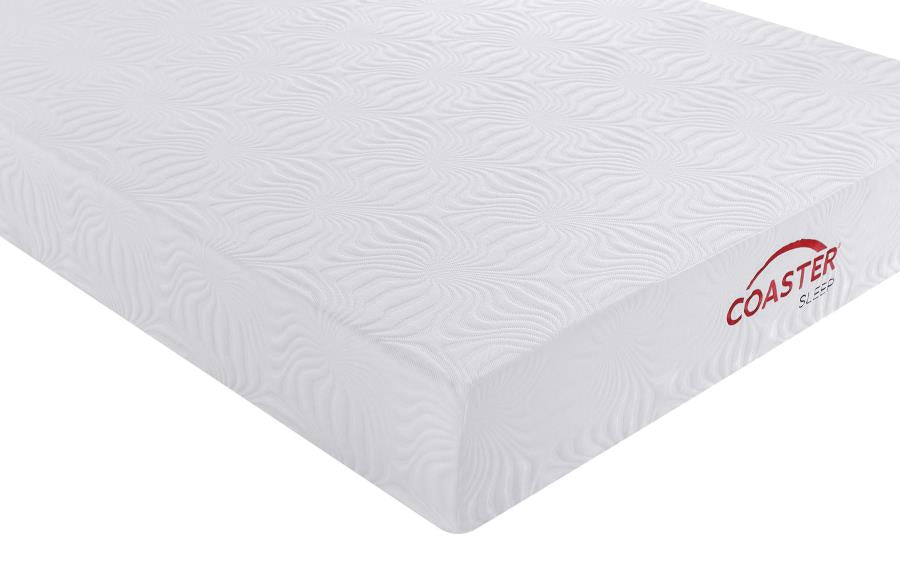 Key 10" Twin long Memory Foam Mattress White