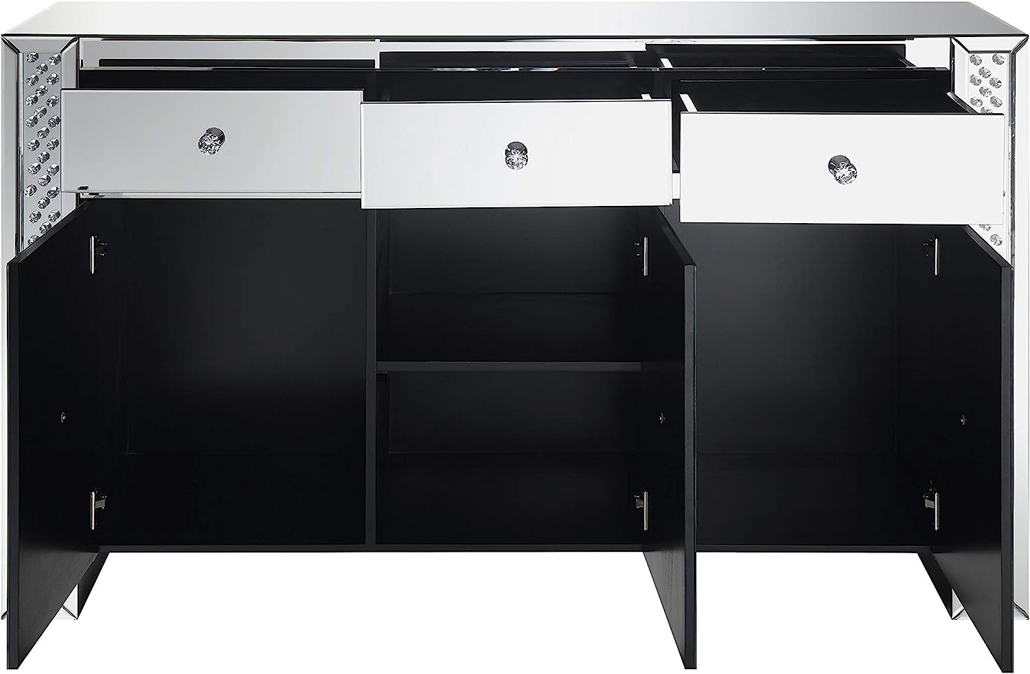 Maya 3-drawer Accent Cabinet Silver