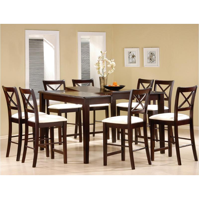 Cappuccino Finish Counter Height 9 Piece Dining Set with Butterfly Leaf