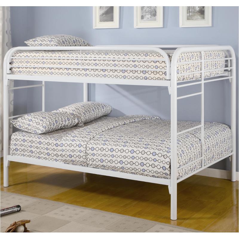 Morgan Full Over Full Metal Bunk Bed White