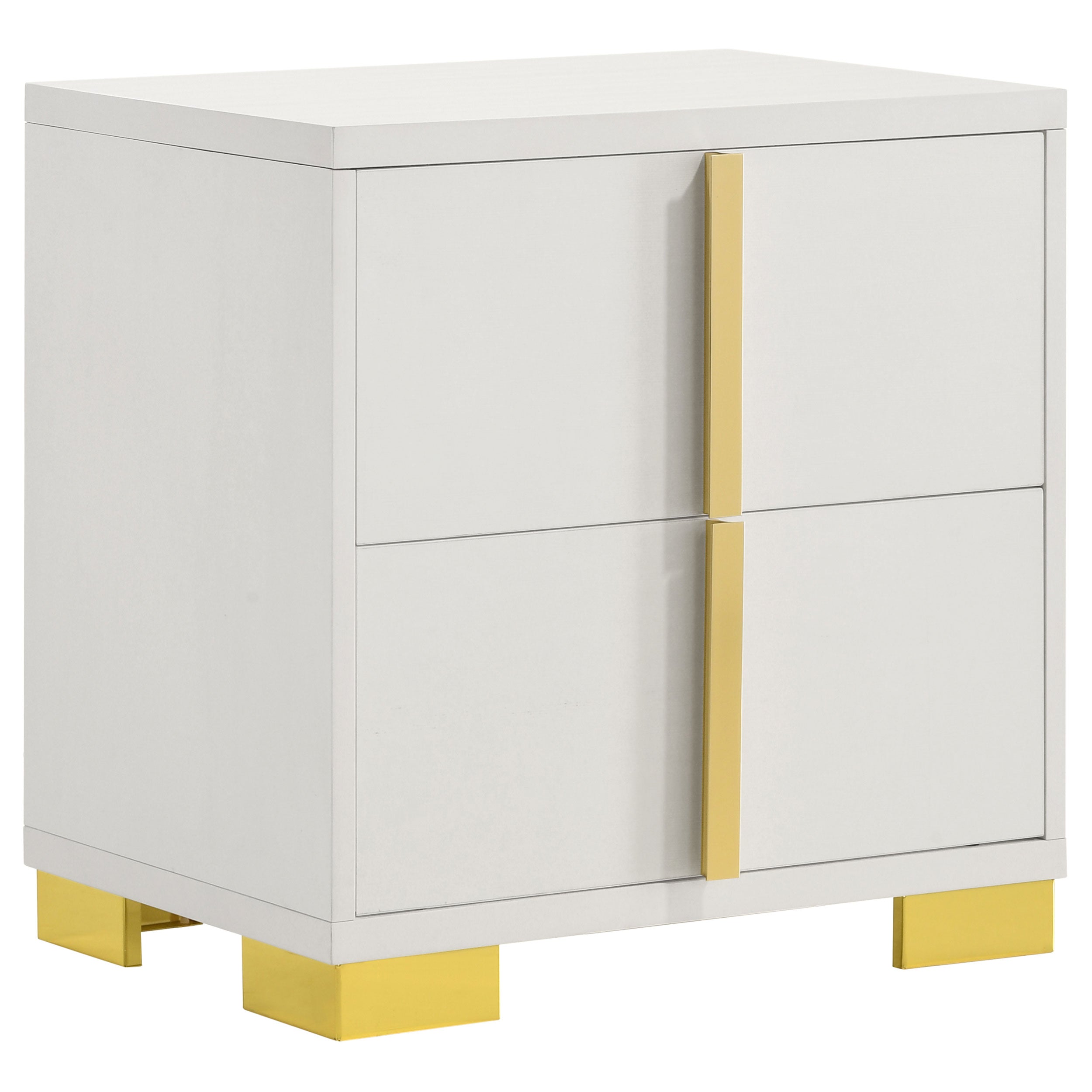 Marceline 2-drawer Nightstand in White