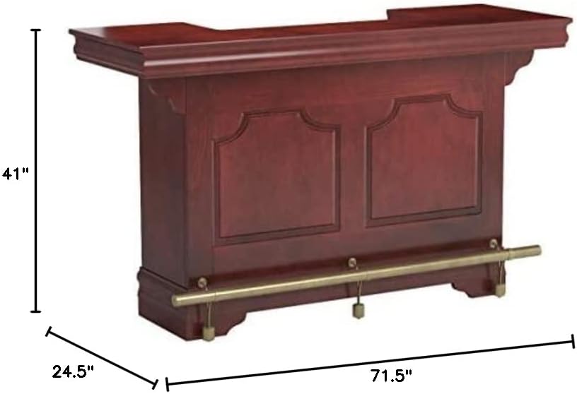 Coaster Lambert Bar Unit with Sink Cherry