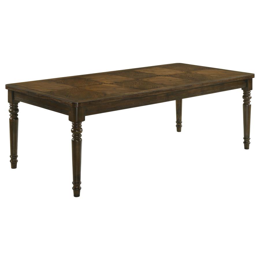 Rustic Rectangular 87-inch Wood Dining Table Chestnut