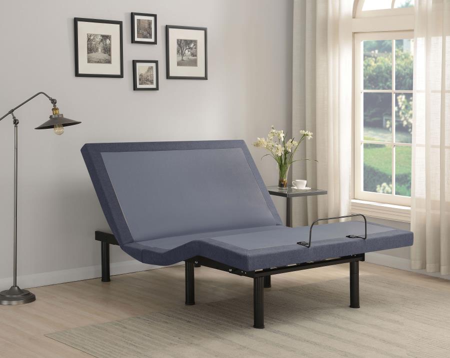 Clara Twin Adjustable Bed Base Grey and Black