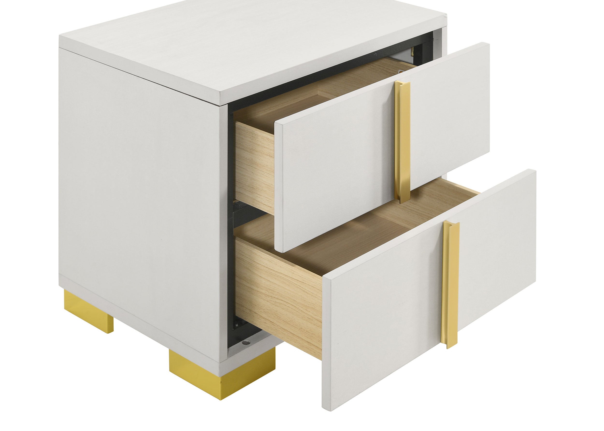 Marceline 2-drawer Nightstand in White