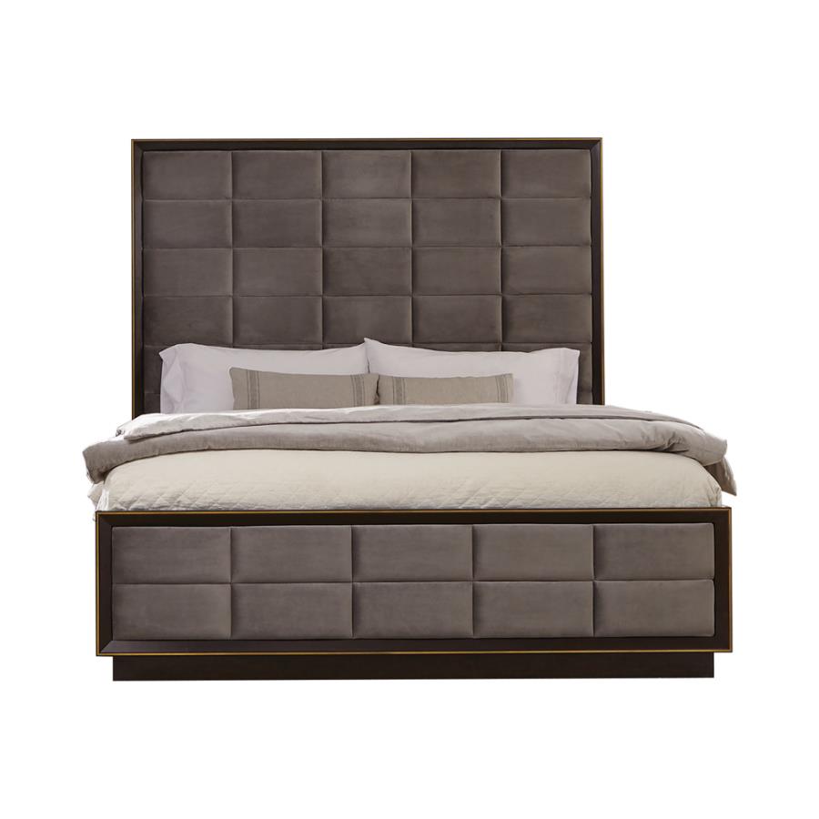 Durango 5-piece Queen Panel Bedroom Set Grey and Smoked Peppercorn