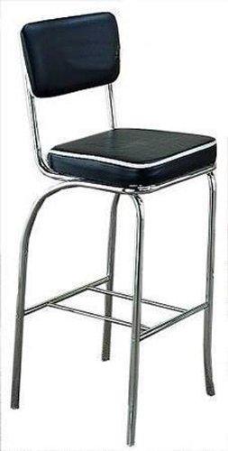 Cleveland Retro Black Bar Stool Set of 2