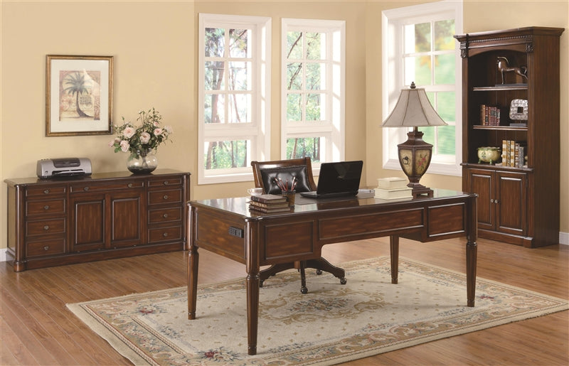Traditional Paterson Home Office Desk in Walnut Finish