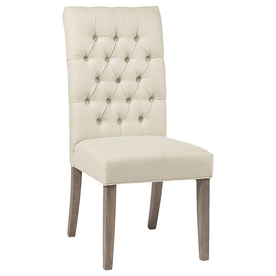 Douglas Tufted Back Dining Chairs Vineyard Oak (Set of 2)