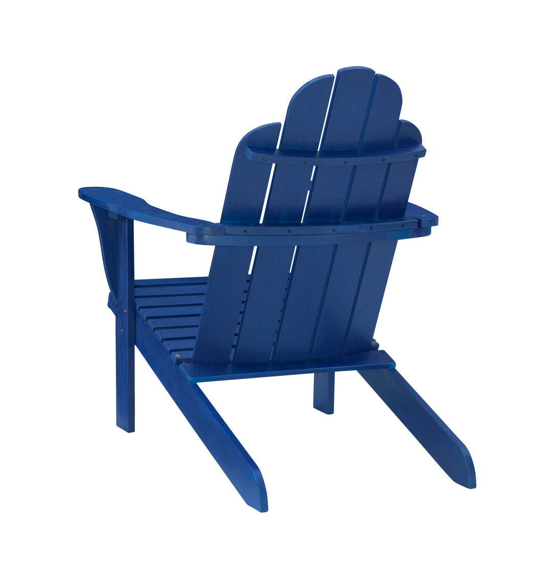 Linon Comfort Back Acacia Wood Out Door Adirondack Chair - Blue