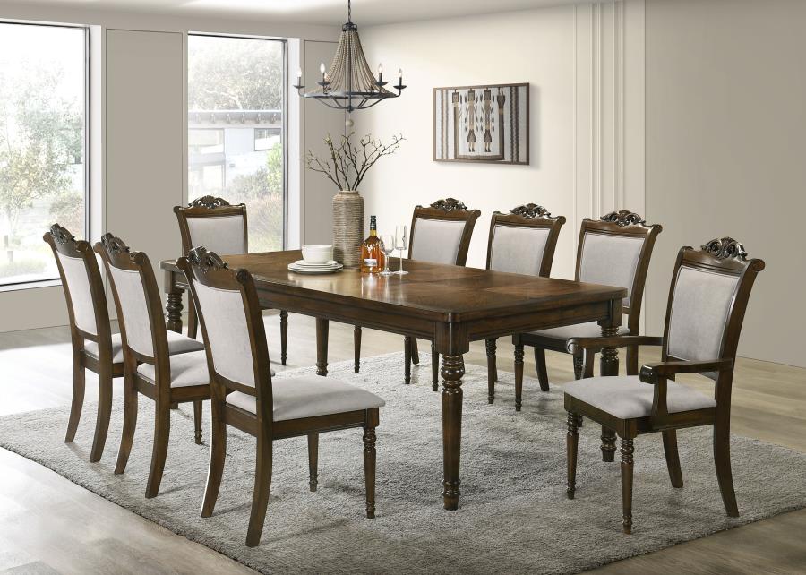 Rustic Rectangular 87-inch Wood Dining Table Chestnut