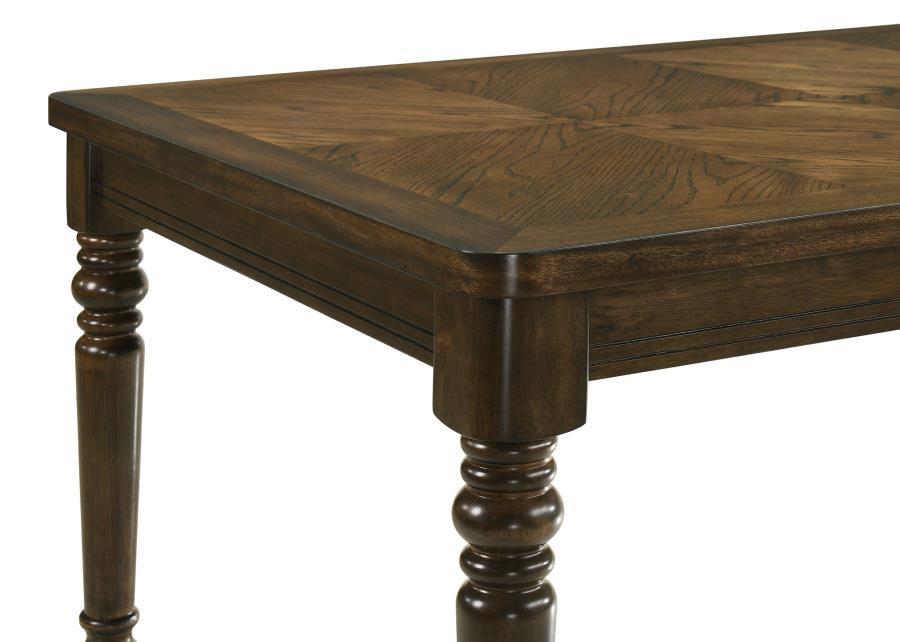 Rustic Rectangular 87-inch Wood Dining Table Chestnut