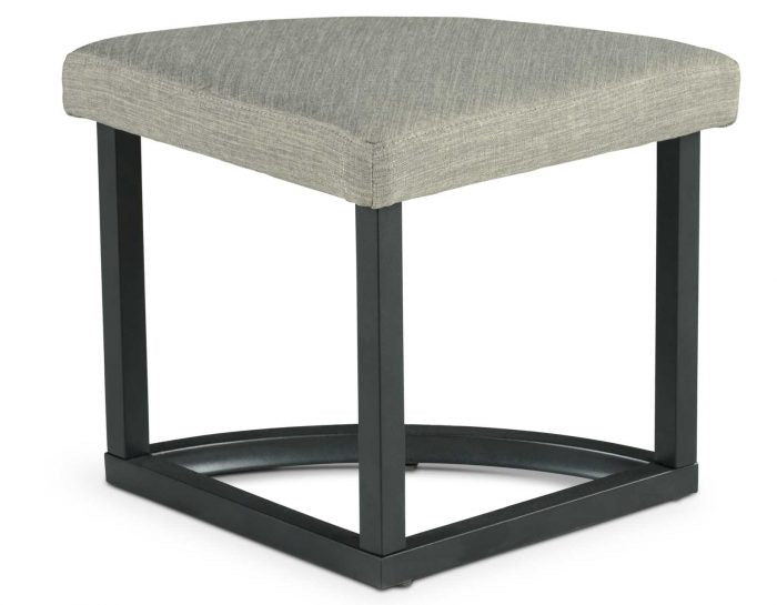 Steve Silver Yukon Black Metal Base Coffee Table with Stools