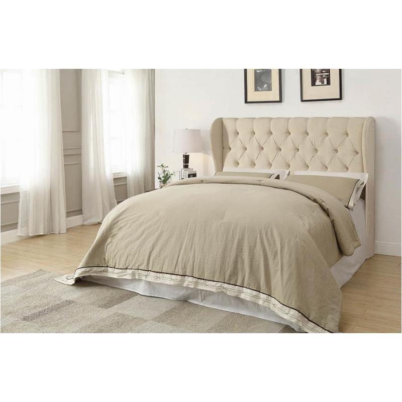 Murrieta Queen / Full Tufted Upholstered Headboard Beige