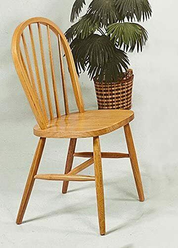 Country Style Windsor Side Chairs Oak (Set Of 4)