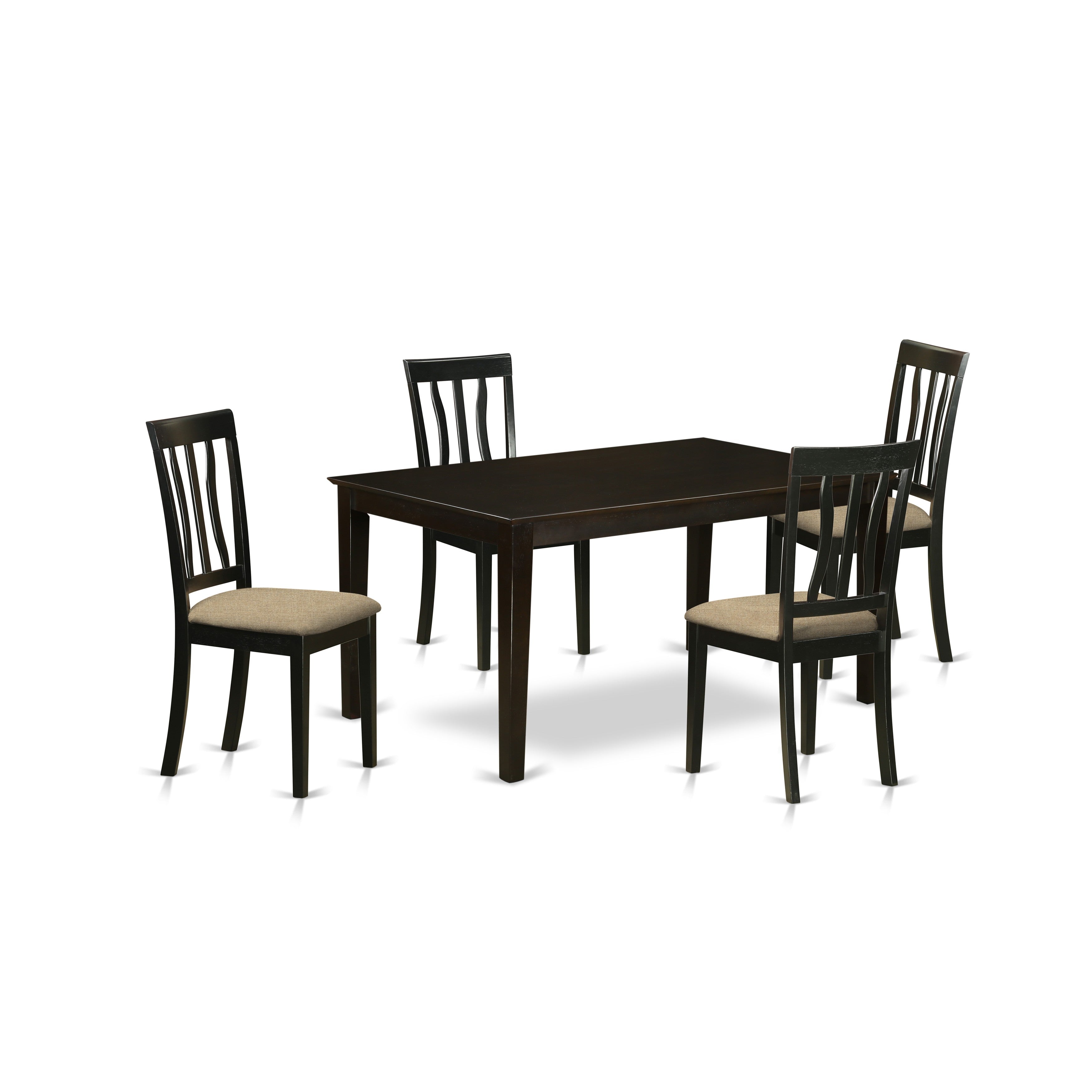 CAAN5-CAP-C 5 PC Dining room set-Table and 4 Dining room Chair