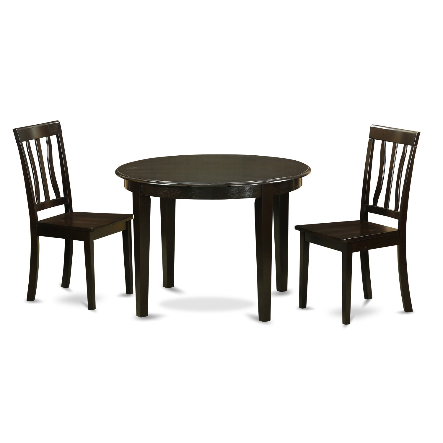 BOAN3-CAP-W 3 PC Kitchen nook Dining set-Kitchen Table and 2 dinette Chairs